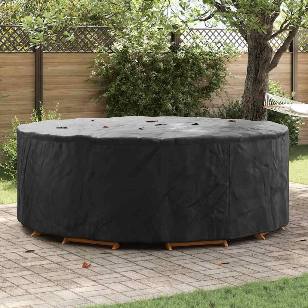 ComfortXL - Housse de Protection Ronde XXL Tissu Oxford 210D Anti-UV Imperméable pour Salon de Jardin Noir 244x244x85 cm – ComfortXL Outdoor Living - Image 1