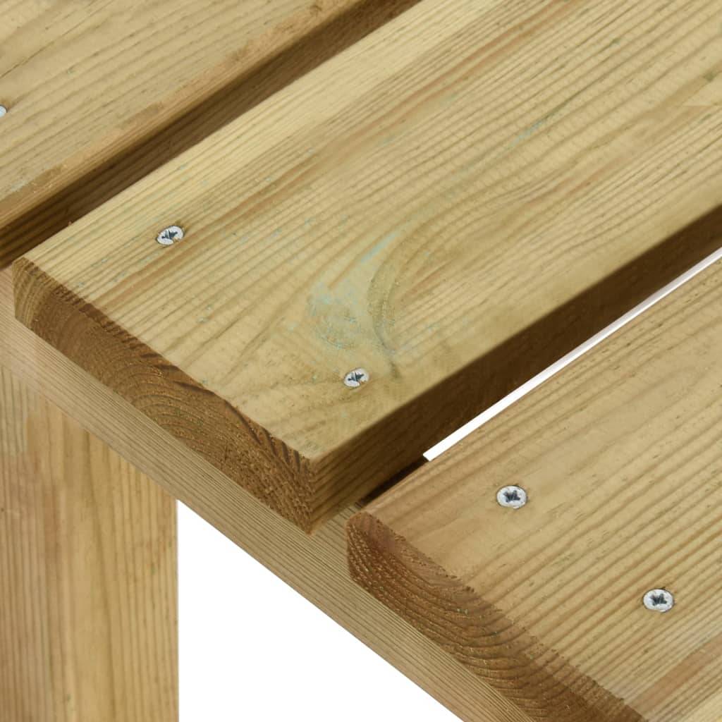 Helloshop26 - Banc de jardin meuble de patio d'extérieur terrasse 90 cm bois de pin imprégné - Imagen 5