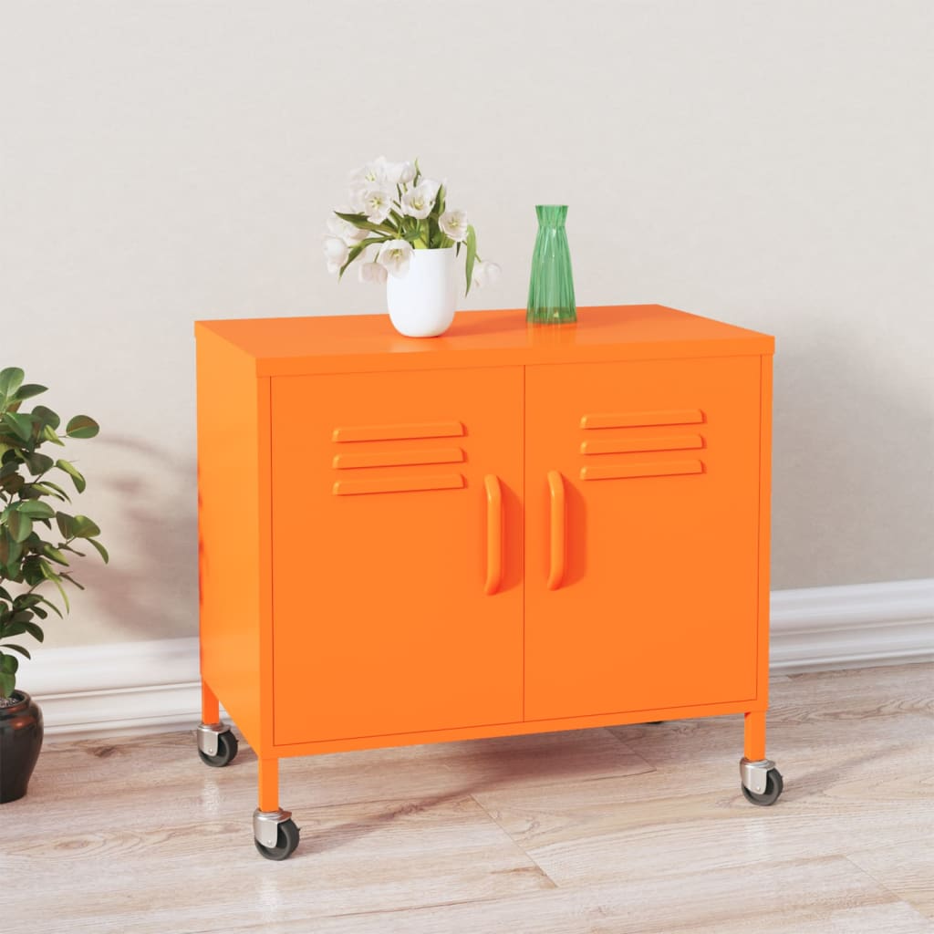 Vidaxl - Armoire de rangement Orange 60x35x56 cm Acier - vidaXL - Imagen 2
