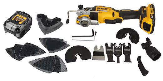 Multi-Cutter DEWALT Sans Fil 18V 2.0Ah Li-Ion Sans Charbons + 32 Accessoires Coffret T-STAK - DCS355D2 - Image 1