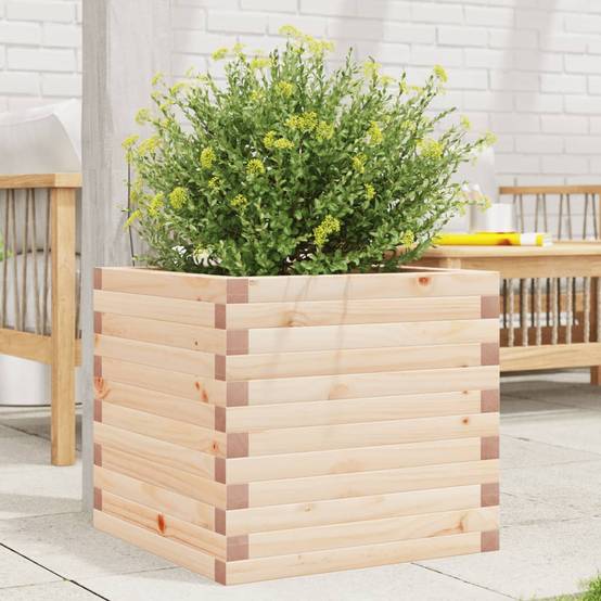 Maison Chic - Jardinière, Bac à fleurs, Pot de fleurs 50x50x45,5 cm bois de pin massif - Imagen 2