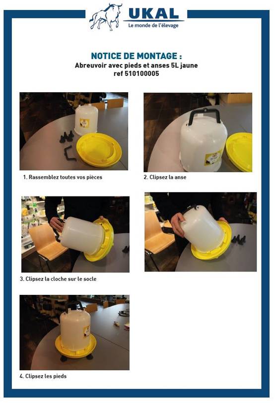 Chick'a - Abreuvoir sur pied 5L CHICK'A - Image 2