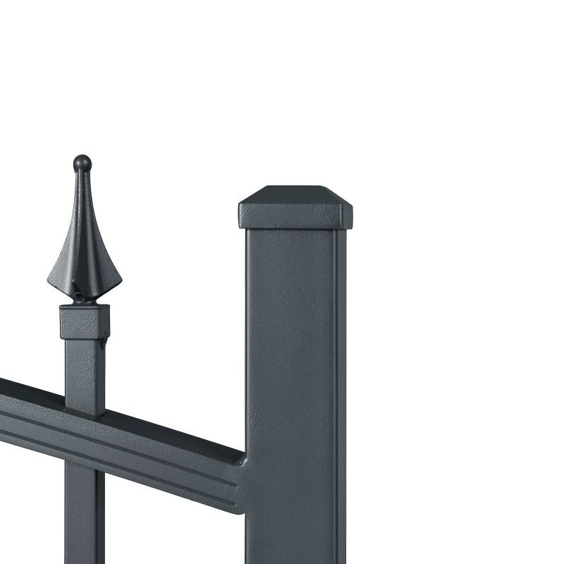 Portail aluminium tradition style ferronnerie 3m50 Gris - Easy Clôture - Imagen 4