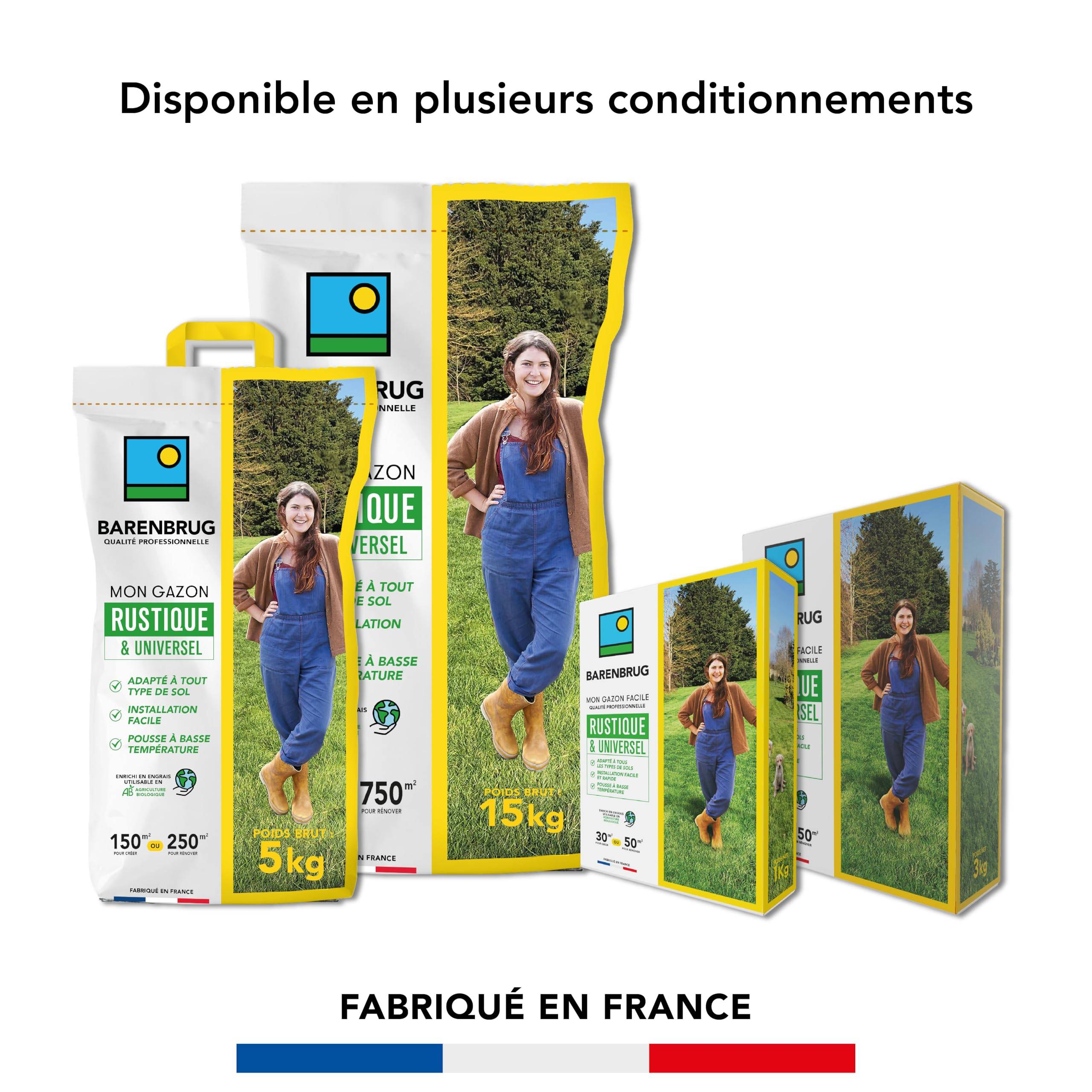 Gazon Rustique & Universel - Adapté Tous Sols - Installation Facile et Rapide - Pousse à Basse Température - 5KG - BARENBRUG - Image 6