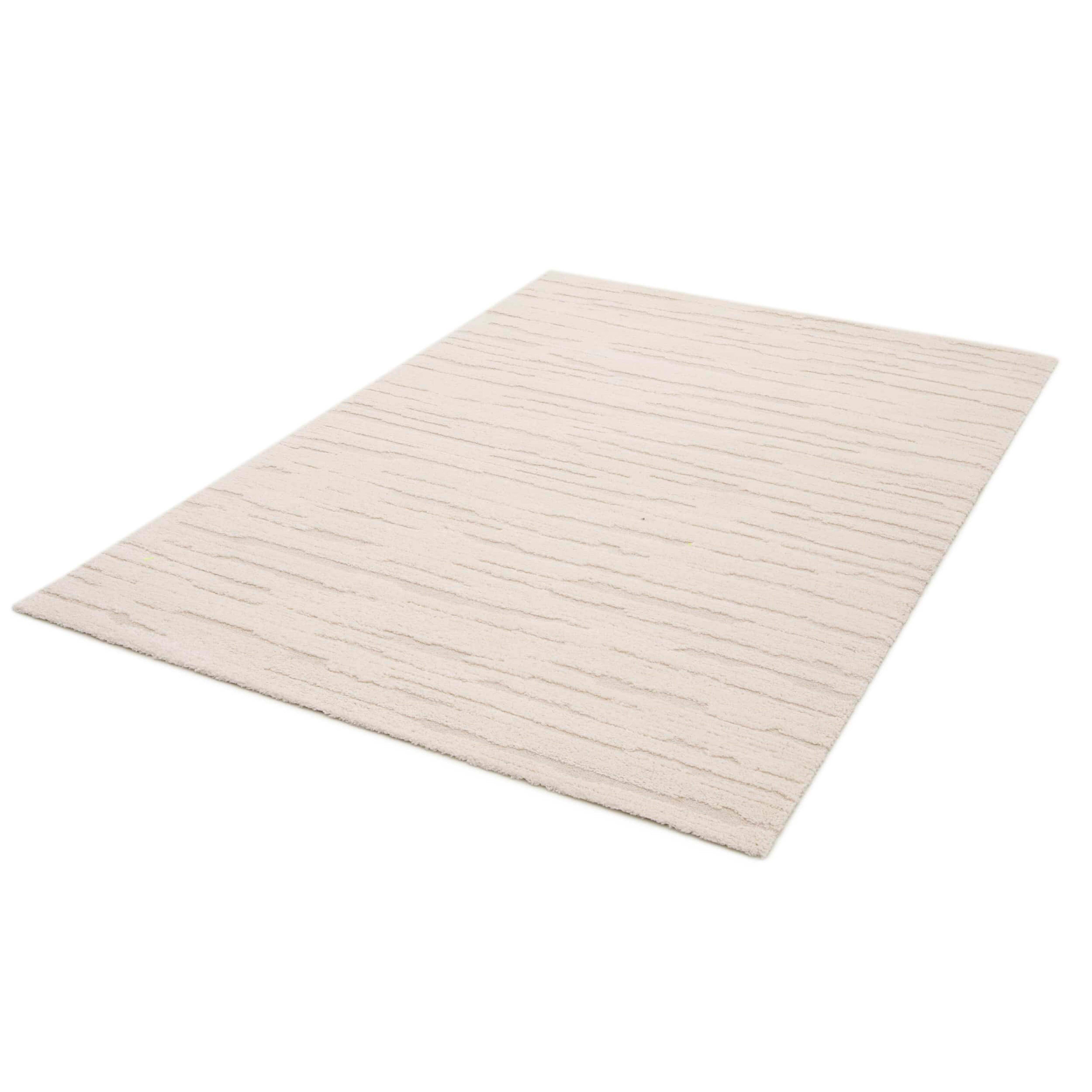 Oviala - Tapis rectangulaire à poils ras motif uni écru 120 x 170 cm Fauve - Oviala - Imagen 3