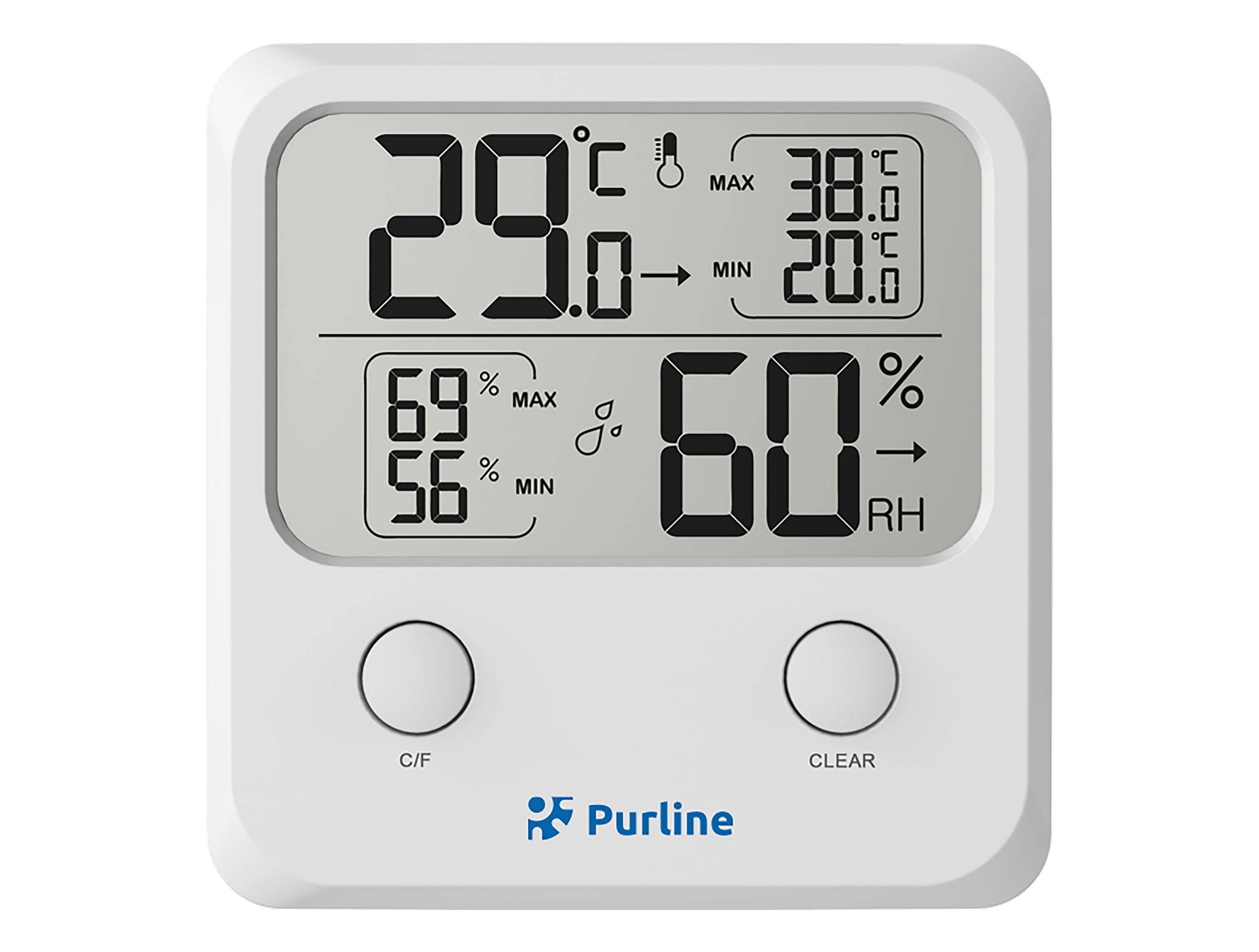 Purline - Station météo sans fil avec affichage de la température et de l'humidité - Purline - Image 1