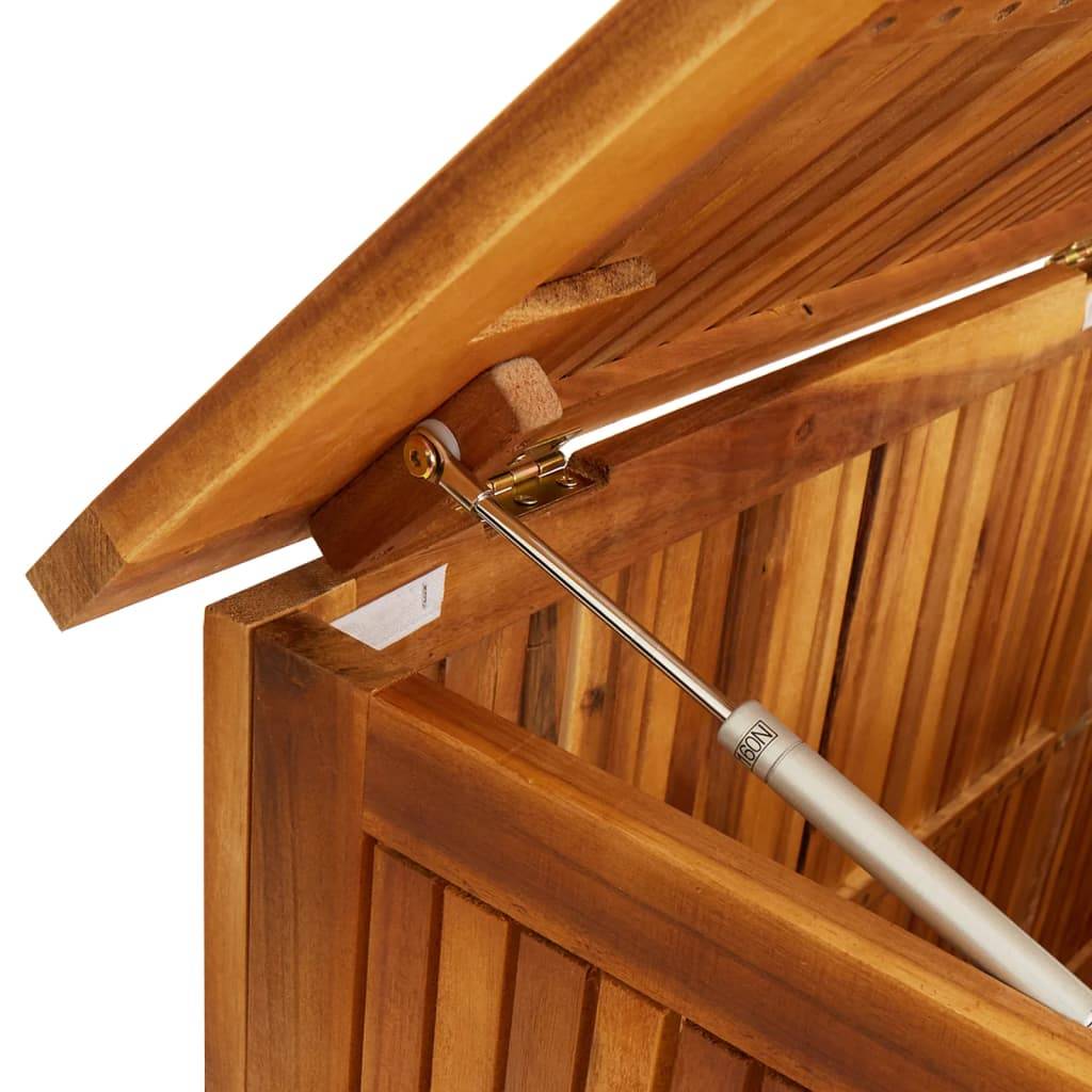 Helloshop26 - Coffre boîte meuble de jardin rangement 175 x 50 x 58 cm bois d'acacia solide - Imagen 6