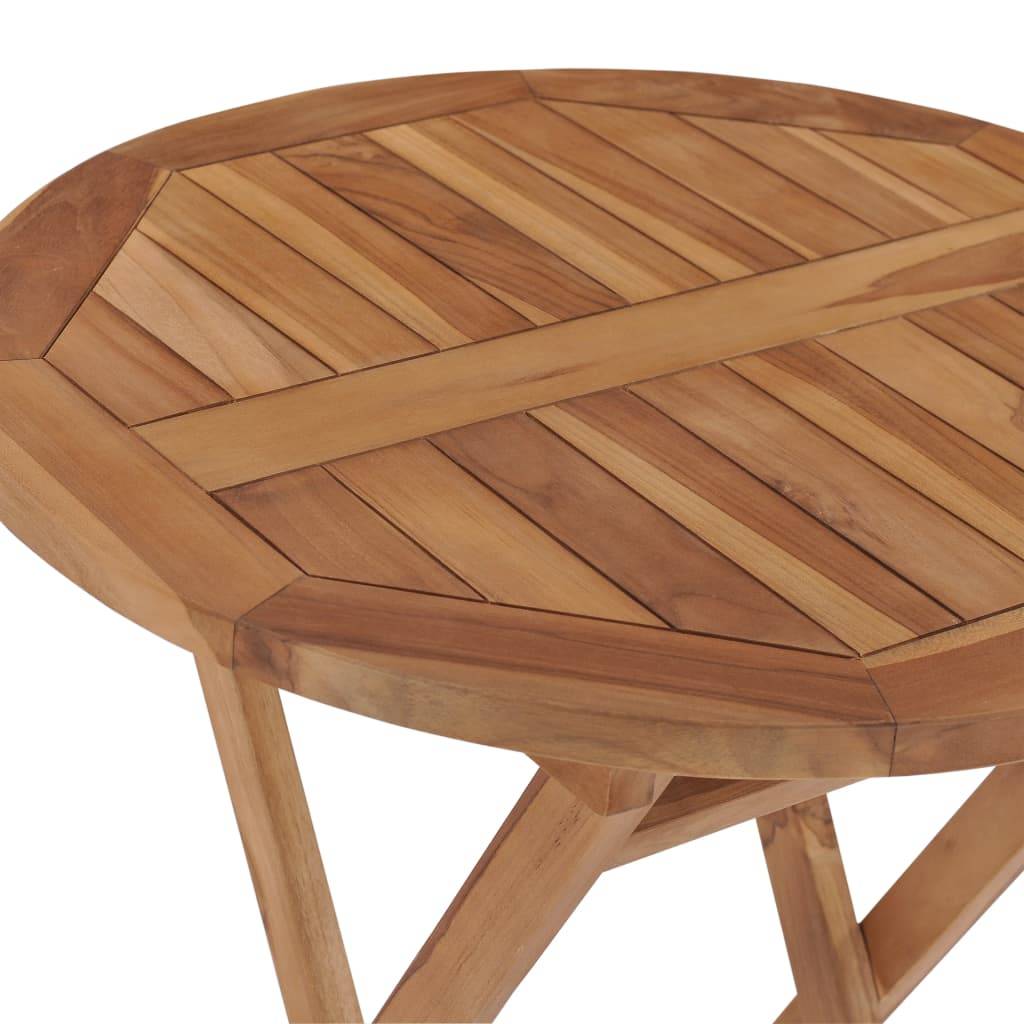 Vidaxl - Table pliable de jardin 60 cm Bois de teck solide vidaXL 48993 - Image 4