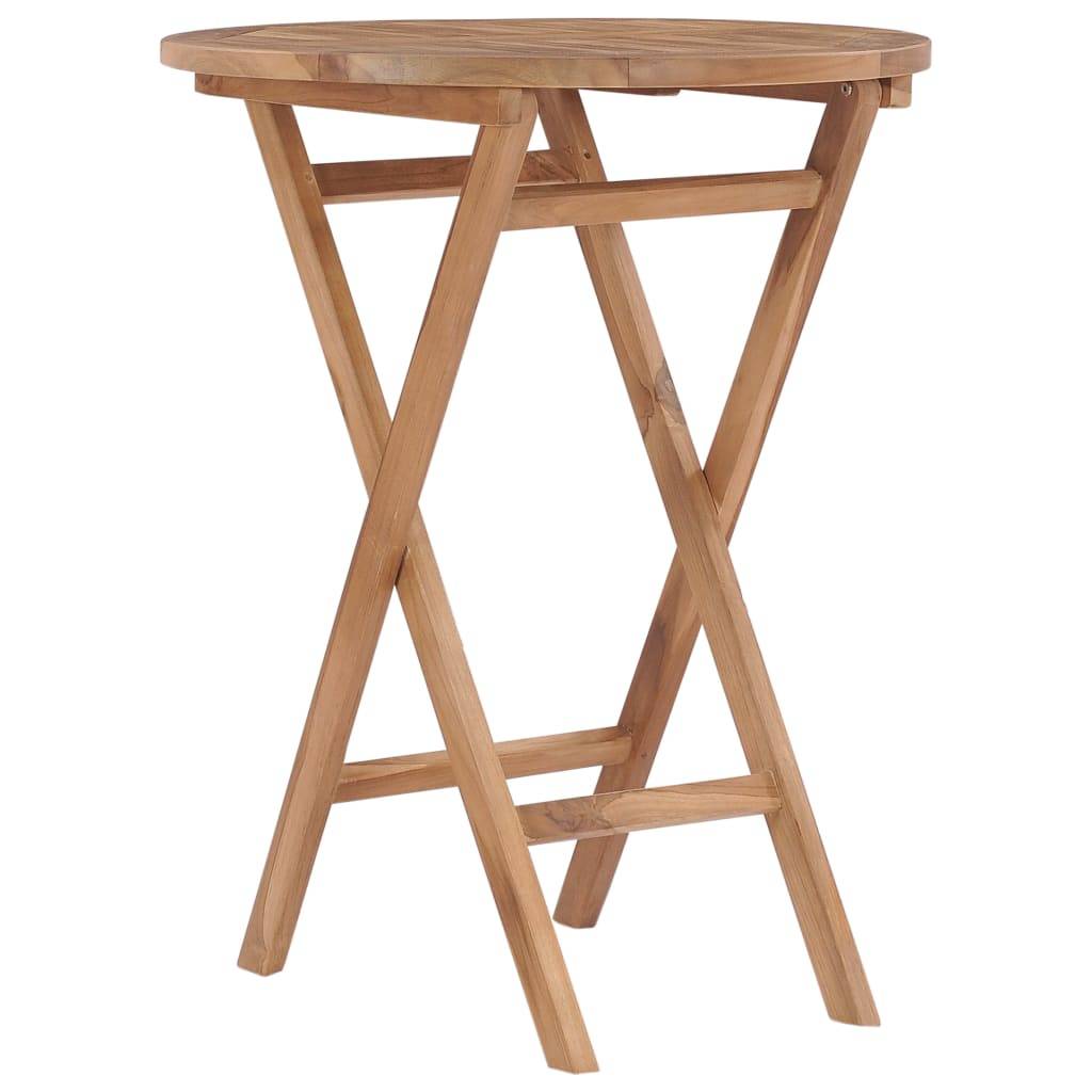 Vidaxl - Table pliable de jardin 60 cm Bois de teck solide vidaXL 48993 - Image 1