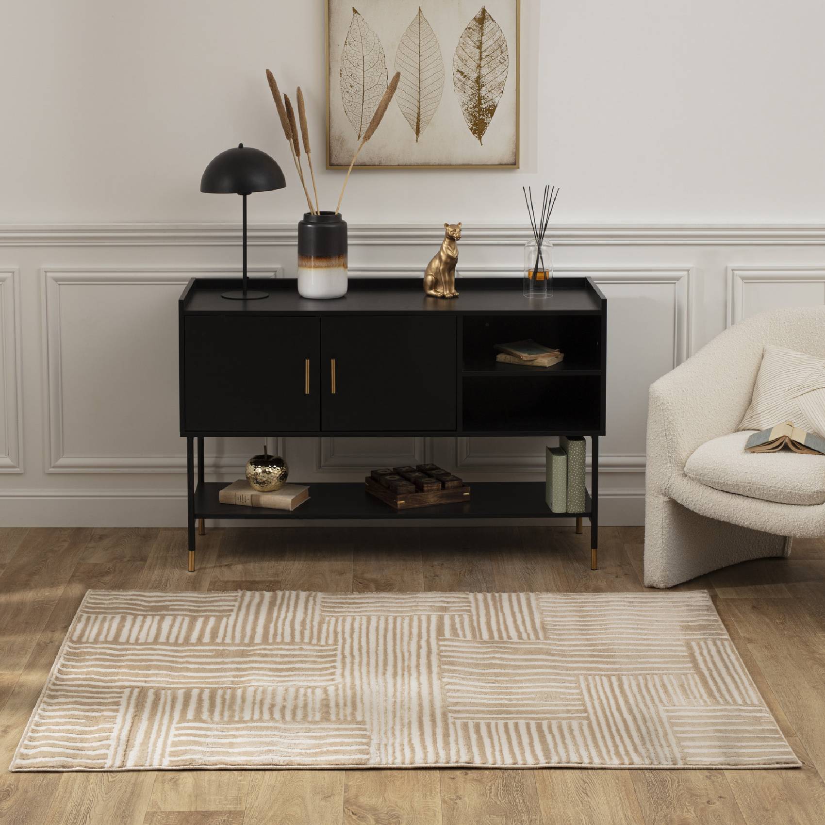 Atmosphera - Tapis relief 120x170 Jana beige Atmosphera - Imagen 5
