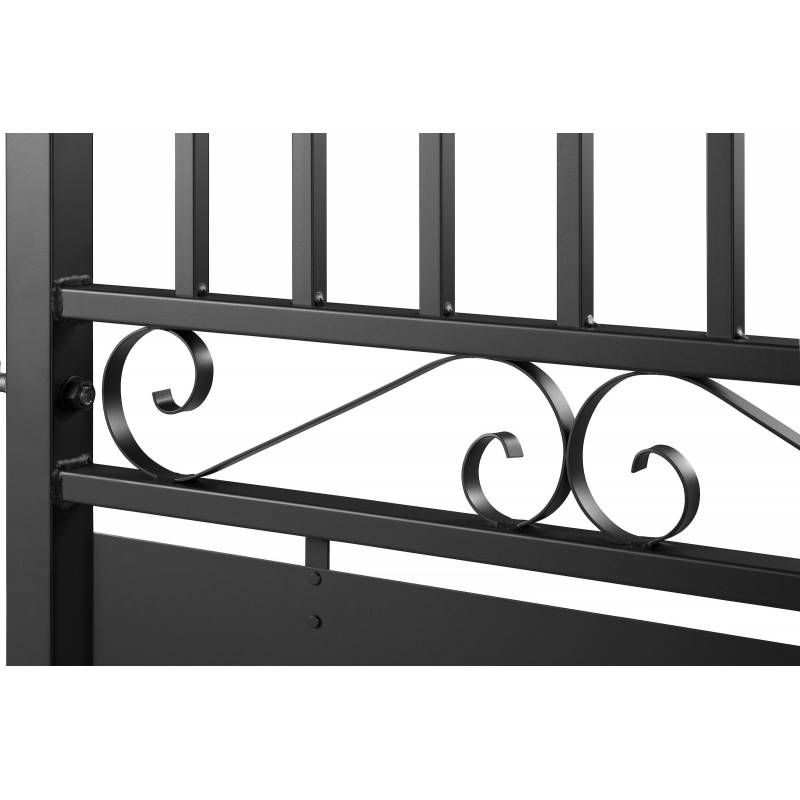 Portillon aluminium tradition style ferronnerie passage 1m Noir - Easy Clôture - Imagen 3