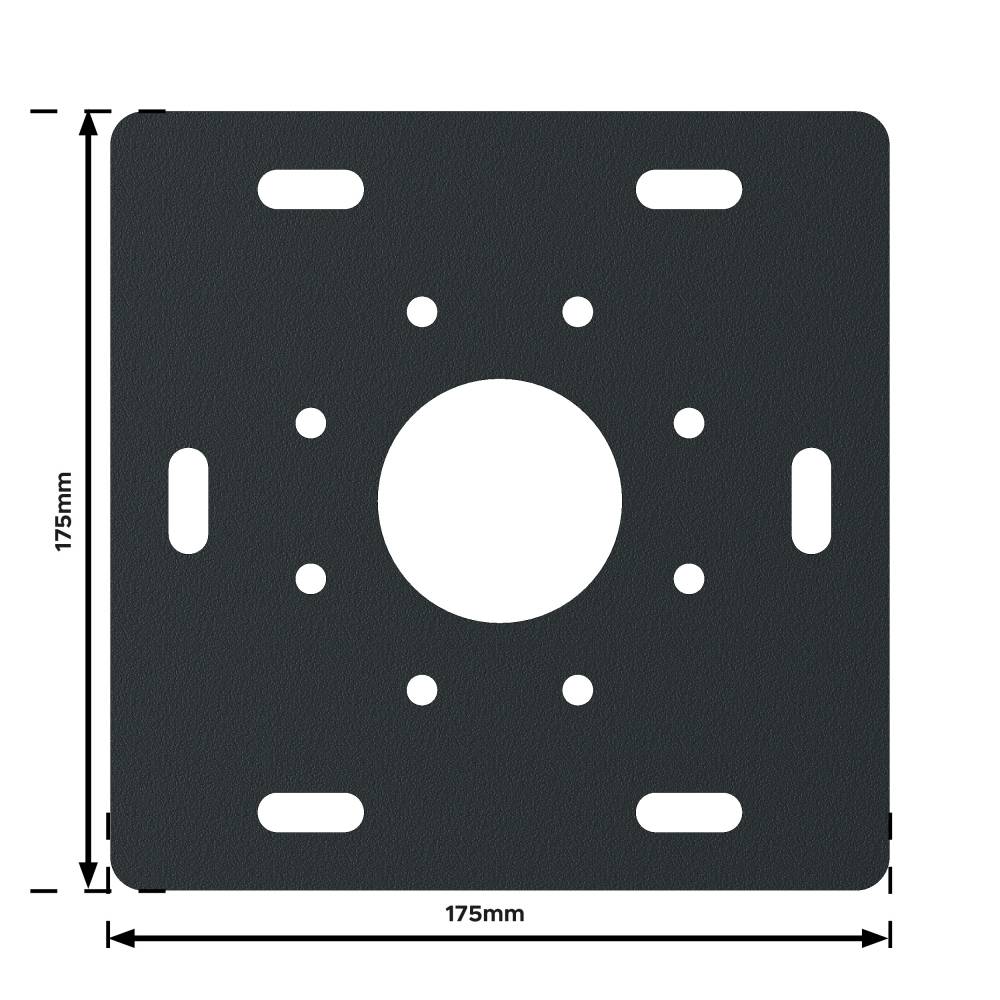 Pergola toile TILA îlot 4,00x4,00m Motorisé à télécommande + manœuvre de secours (Noir - Gris anthracite) - Alia Productions - Imagen 5
