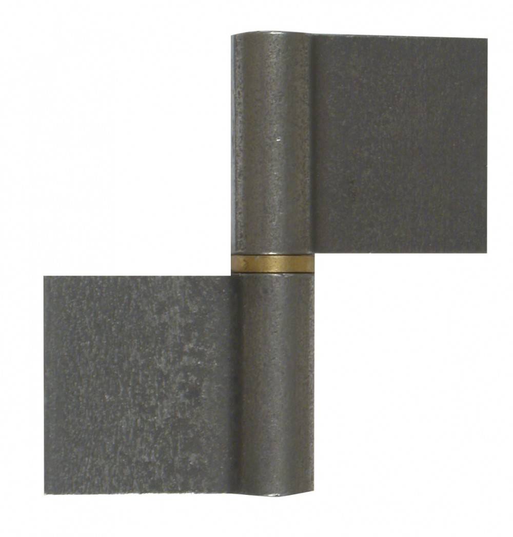 Afbat - Paumelle de grille acier brut, H.100 x L.90 x P.16 mm - Image 1