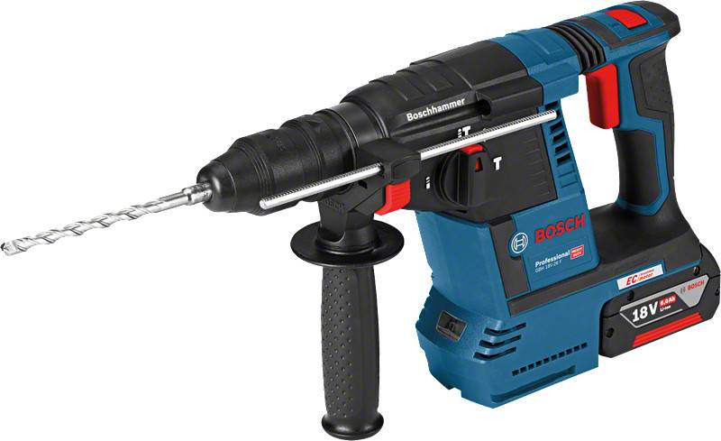 Bosch - Perforateur SDS-Plus 18V GBH 18V-26 F Professional + 2 batteries 5Ah + chargeur rapide + coffret L-BOXX - BOSCH - 0611910007 - Imagen 2