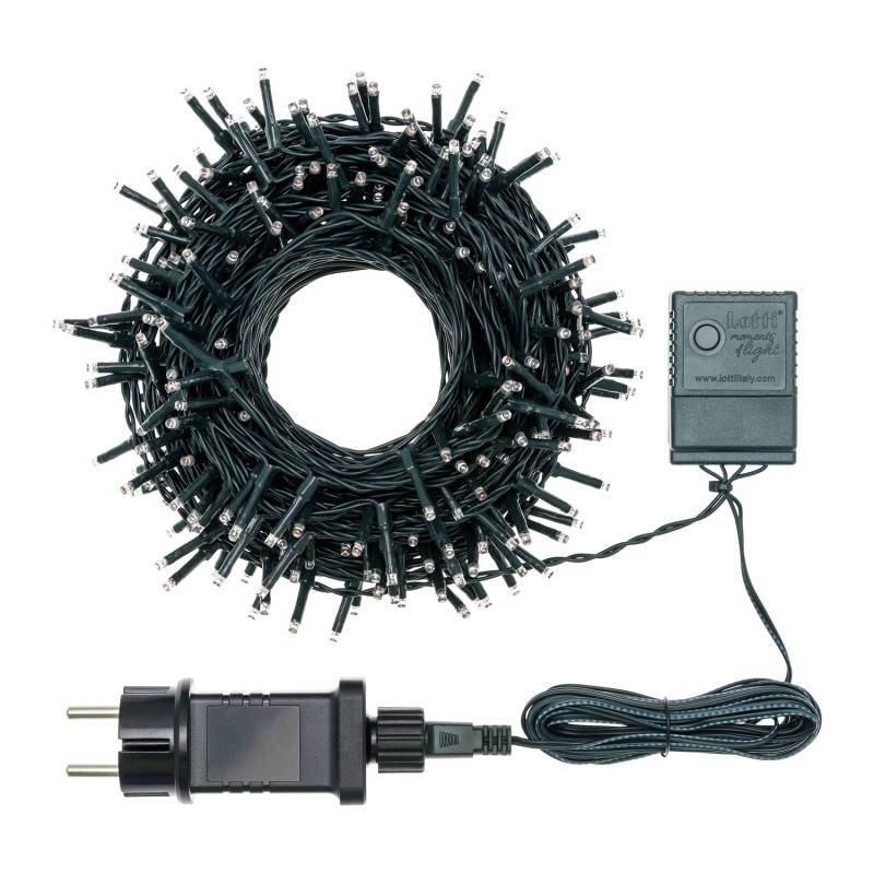 Lotti - Guirlande lumineuse ambrée 25M 360 miniLED 8 animations câble vert 30V Lotti - Imagen 3