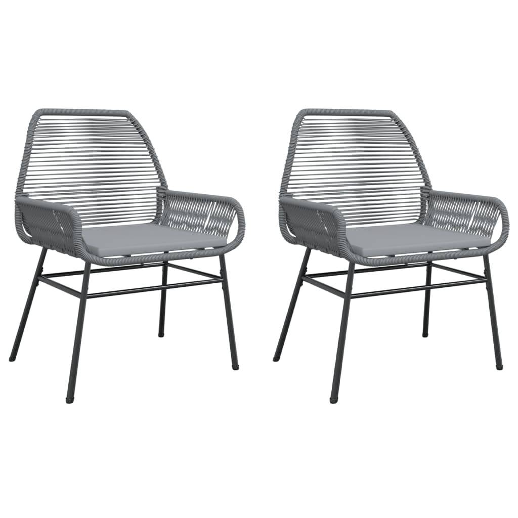 Chaise bois composite 2 places rotin gris  57 x 60 x 86 cm  - Prolenta premium  p381.1 - Image 1