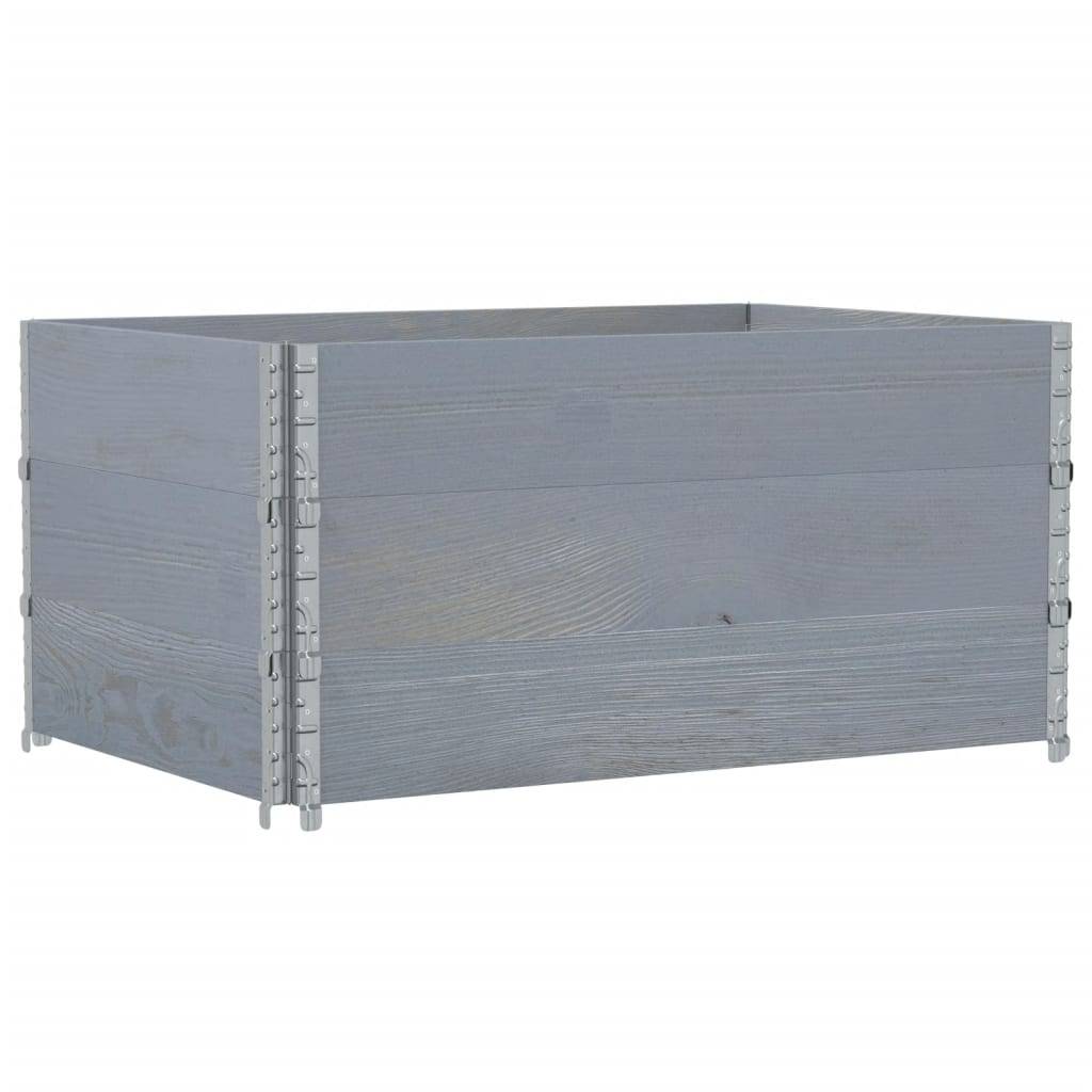 ComfortXL - Carré Potager Haut Gris en Bois Massif pour Balcon Terrasse Modulable 120x80x60,5 cm - ComfortXL Outdoor Living - Image 5