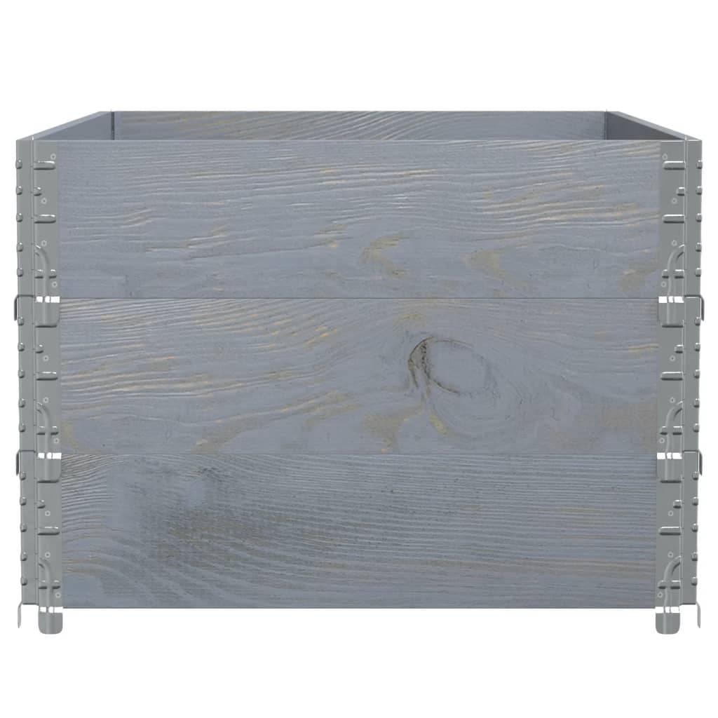 ComfortXL - Carré Potager Haut Gris en Bois Massif pour Balcon Terrasse Modulable 120x80x60,5 cm - ComfortXL Outdoor Living - Image 4