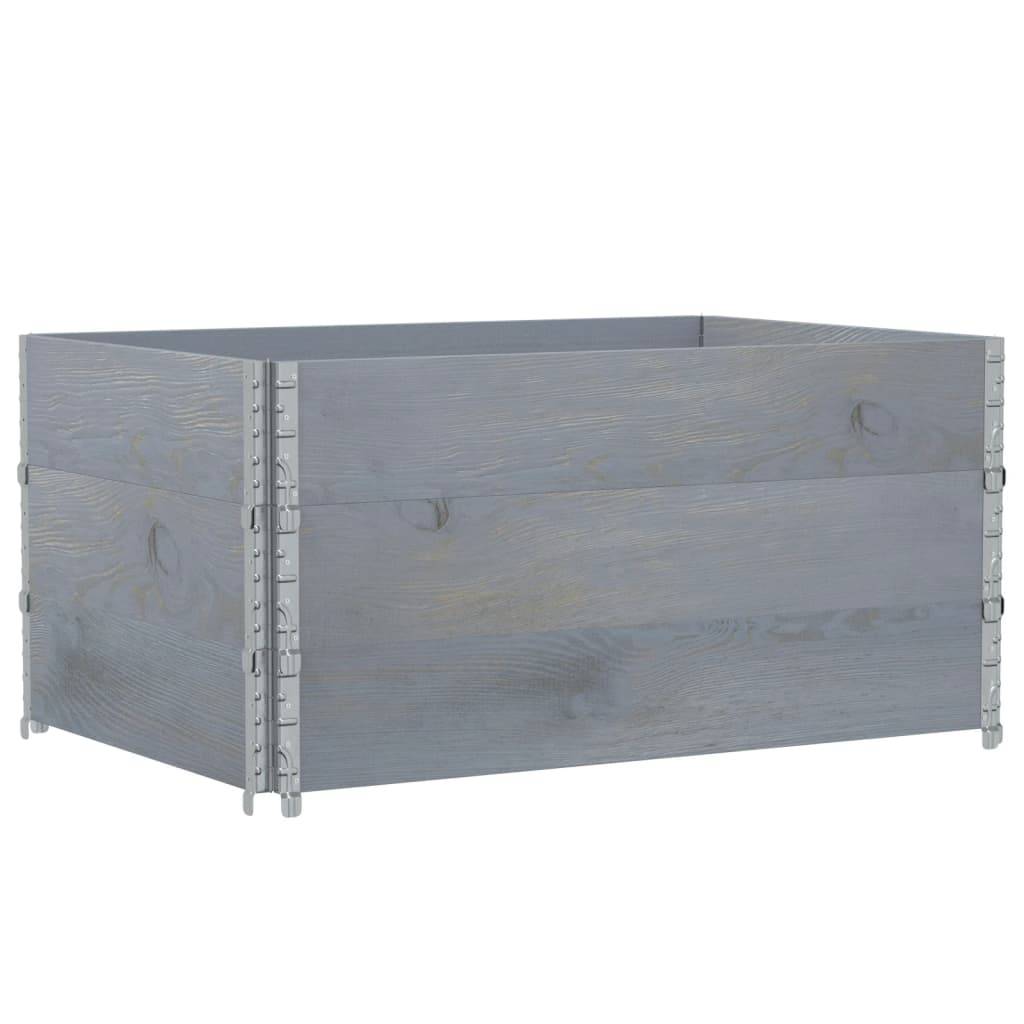 ComfortXL - Carré Potager Haut Gris en Bois Massif pour Balcon Terrasse Modulable 120x80x60,5 cm - ComfortXL Outdoor Living - Image 2