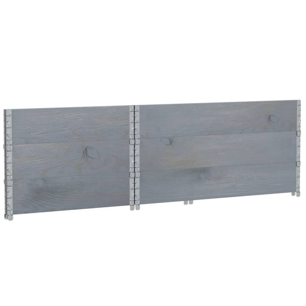 ComfortXL - Carré Potager Haut Gris en Bois Massif pour Balcon Terrasse Modulable 120x80x60,5 cm - ComfortXL Outdoor Living - Image 6