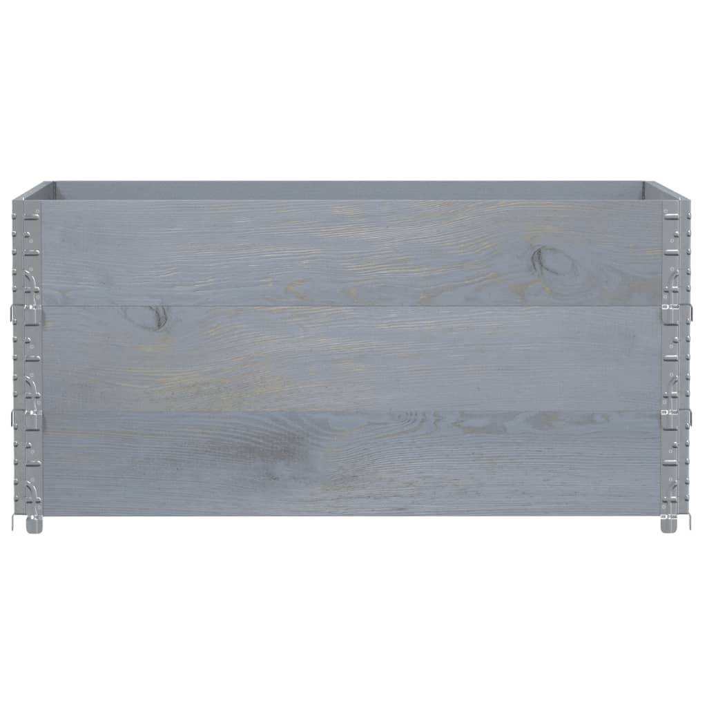 ComfortXL - Carré Potager Haut Gris en Bois Massif pour Balcon Terrasse Modulable 120x80x60,5 cm - ComfortXL Outdoor Living - Image 3