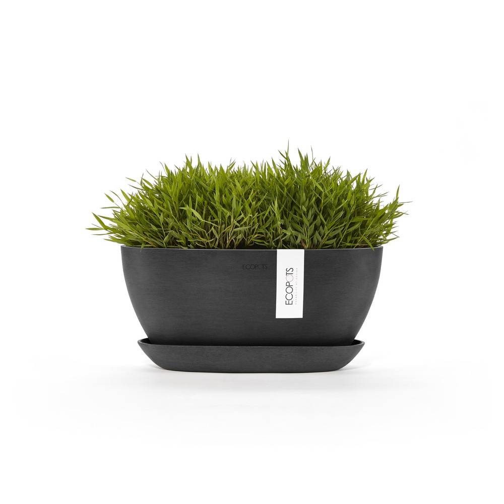 Ecopots - Pot Ovale Sofia 30 + Soucoupe - 30 x 13 x H. 13,9 cm - 2,7 L ECOPOTS - Imagen 1