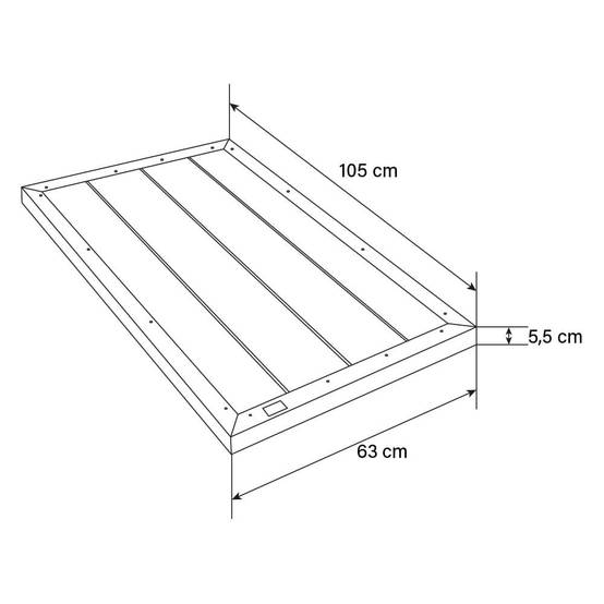 Panneau de sol WPC HOME DELUXE GAIA - 105 x 63 mm anthracite - Image 8