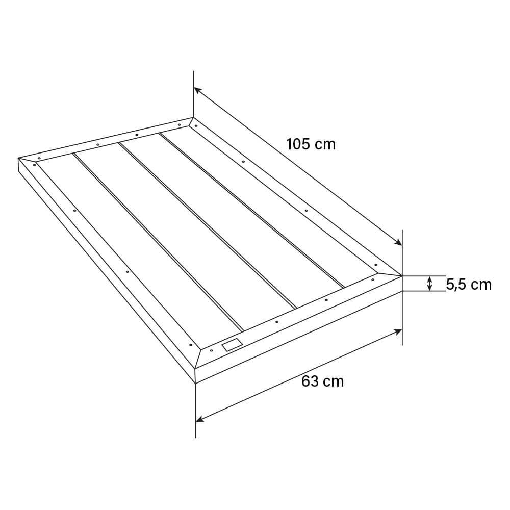 Panneau de sol WPC HOME DELUXE GAIA - 105 x 63 mm anthracite - Image 8