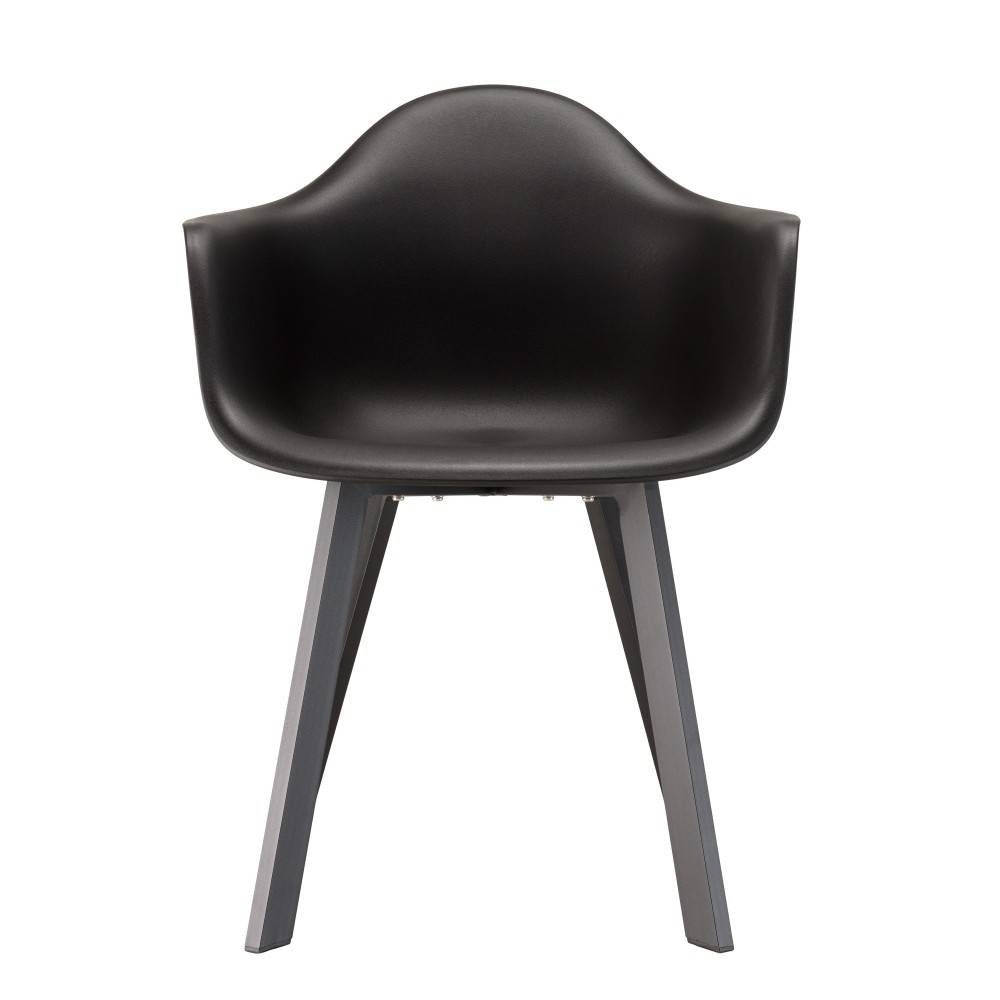 MALO - Lot de 6 fauteuils noirs dossier arrondi - Image 6