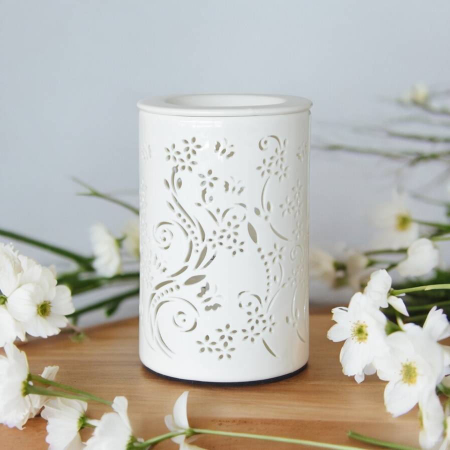 Zen'Arôme Brûleur Cire Parfumée Calorya n°1 - Brûleur Électrique pour Fondant Parfumé-Lampe à Parfum - Coupelle Amovible