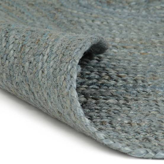 Tapis Rond Jute Fait Main Tressage Artisanal pour Décoration Naturelle Vert Olive 90 cm – ComfortXL Outdoor Living - Image 2