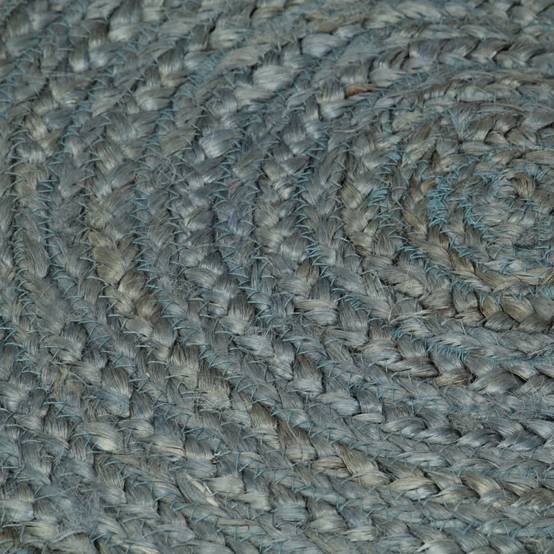 Tapis Rond Jute Fait Main Tressage Artisanal pour Décoration Naturelle Vert Olive 90 cm – ComfortXL Outdoor Living - Image 4