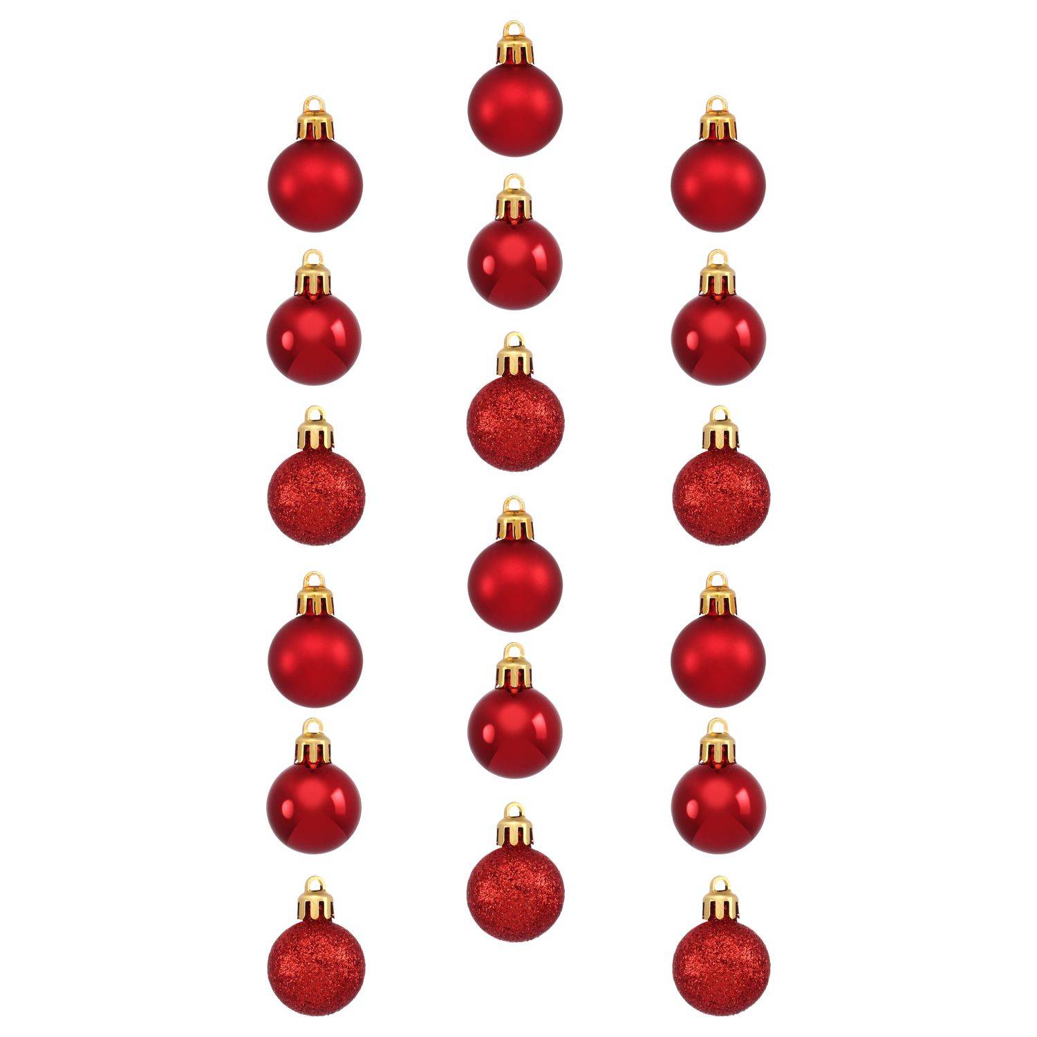 Fééric Lights & Christmas - Lot de 18 boules D.3cm rouge - Feeric Lights & Christmas - Imagen 3