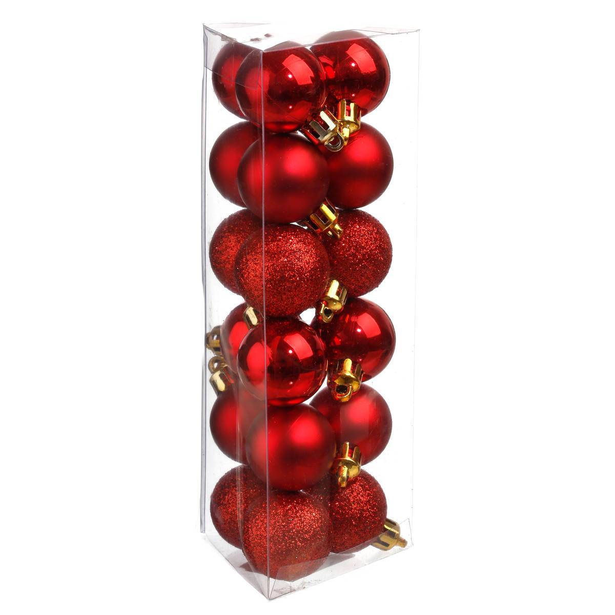 Fééric Lights & Christmas - Lot de 18 boules D.3cm rouge - Feeric Lights & Christmas - Imagen 1