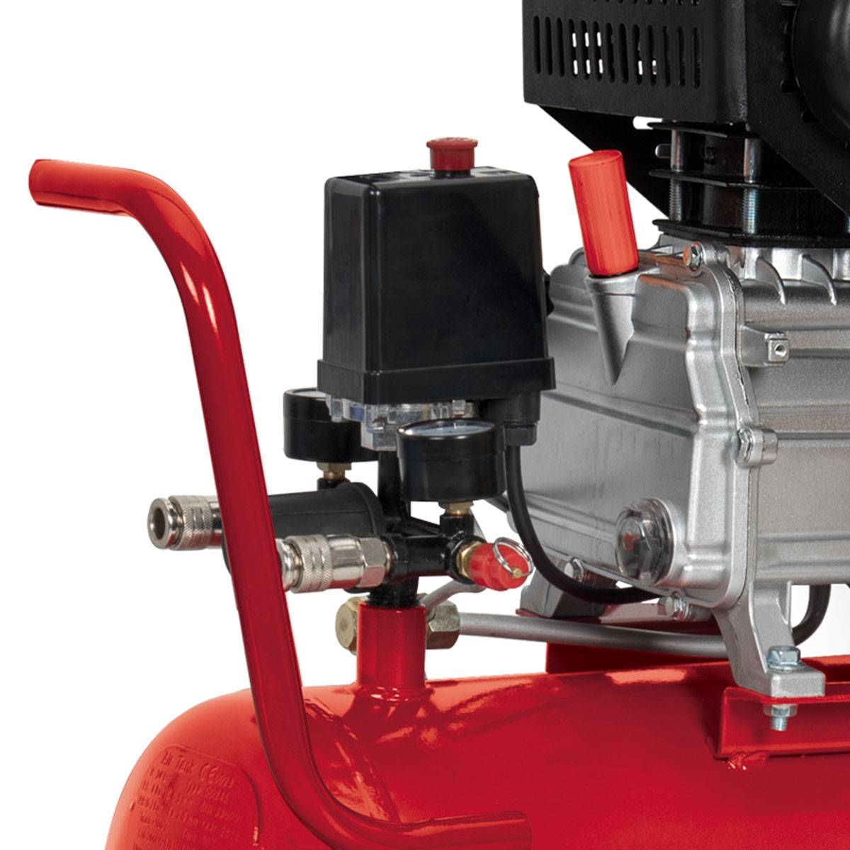 Compresseur d'air 24L 8 bar 2CV 1.5KW 115 PSI Débit d'air max : 206 L/min 19.9Kg kG ITOOLS - Imagen 3