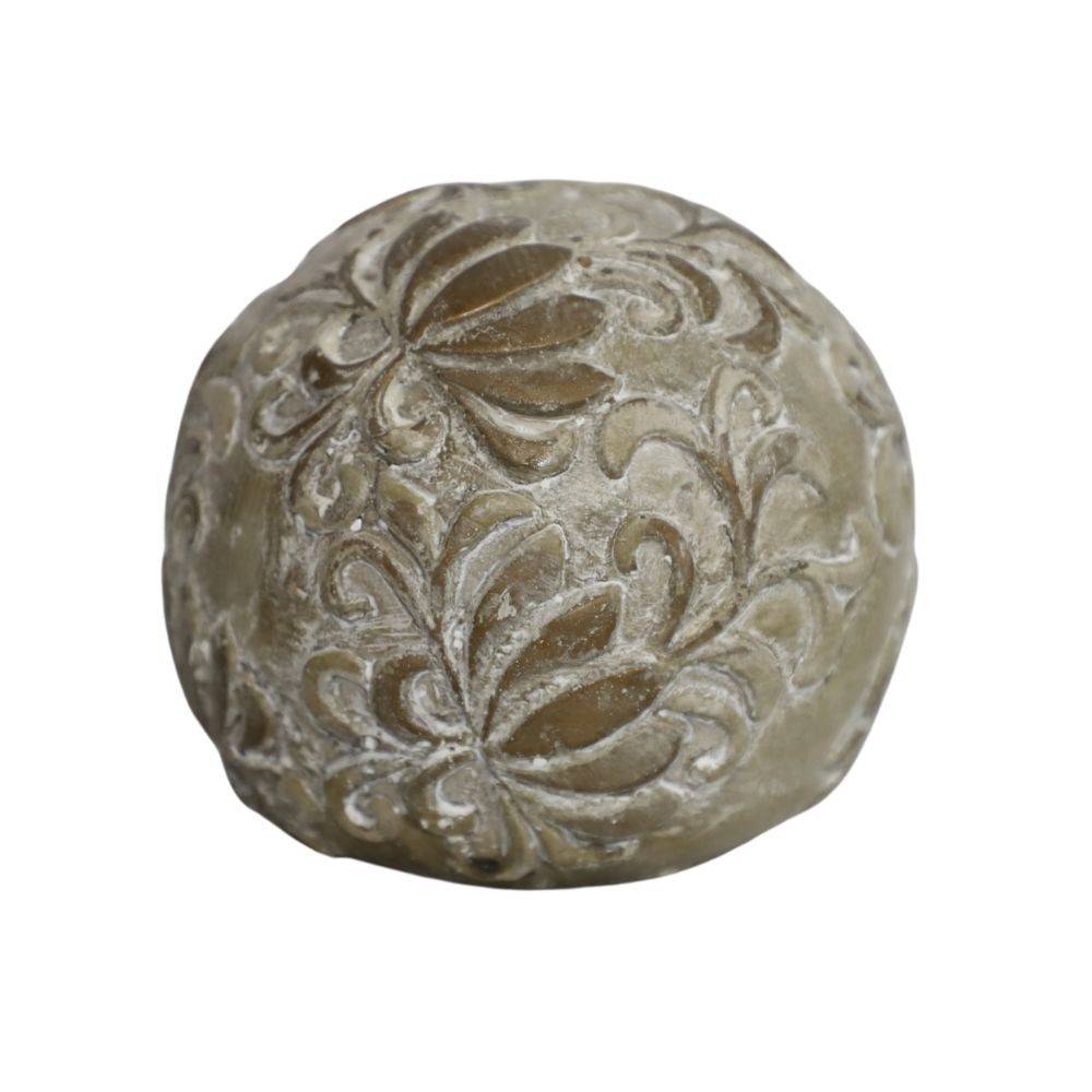 Chemin De Campagne - Boule décorative motifs "Arabesques" Ø13.5 cm Chemin de campagne - Imagen 1