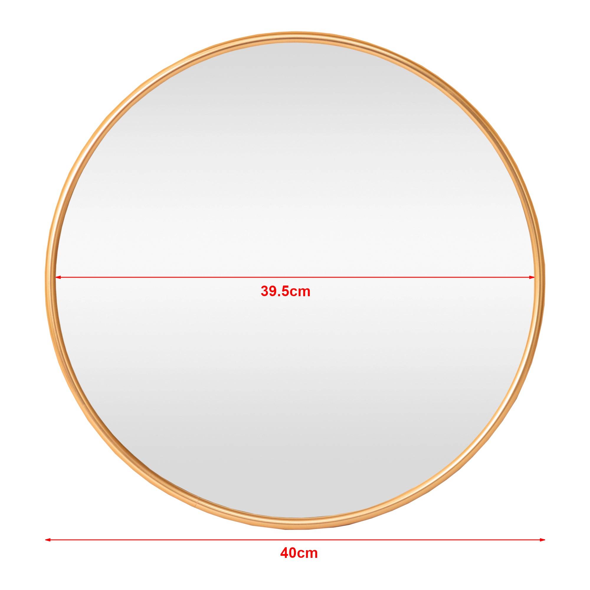 Helloshop26 - Miroir mural rond 40 cm doré - Imagen 3