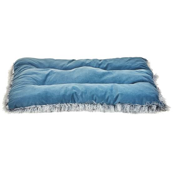 Beliani - Lit pour animal Velours Bleu ERGANI - 60x45x10- Beliani - Image 4