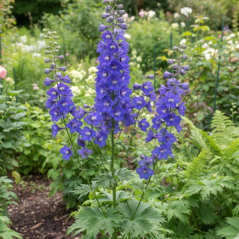 Pied-d'alouette Bellamosum, Delphinium à fleurs Bleue/ - feuillage Caduc - Godet - 5/20 cm - Imagen 1