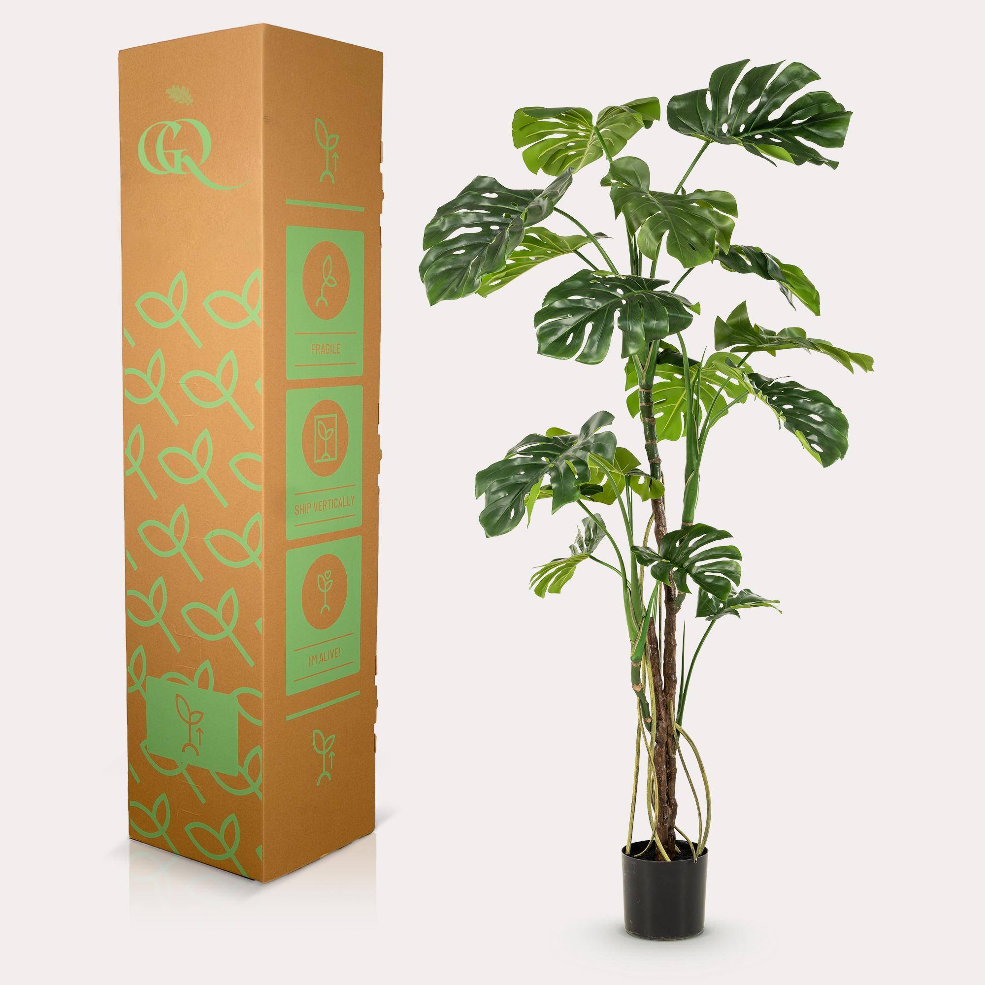 Plante Artificielle Monstera Réaliste Intérieur Salon Grand Format 180 cm - ComfortXL Green Living - Image 4