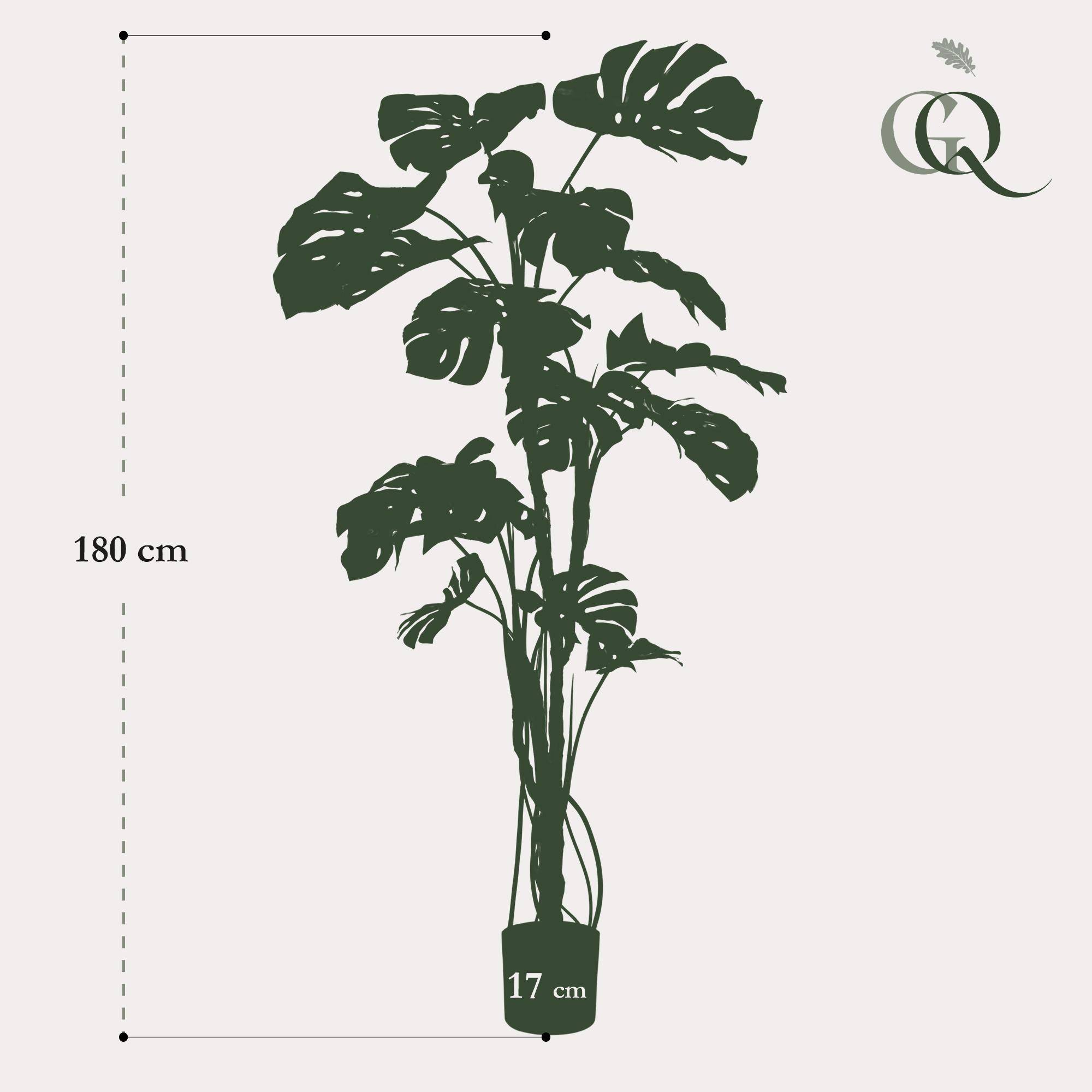 Plante Artificielle Monstera Réaliste Intérieur Salon Grand Format 180 cm - ComfortXL Green Living - Image 3