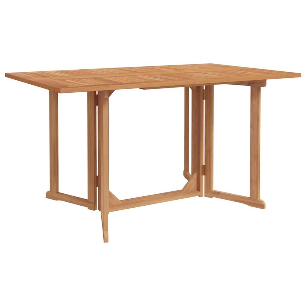 Ensemble de jardin bois de teck marron 150 x 90 x 75 cm - PANGIVO - Image 5