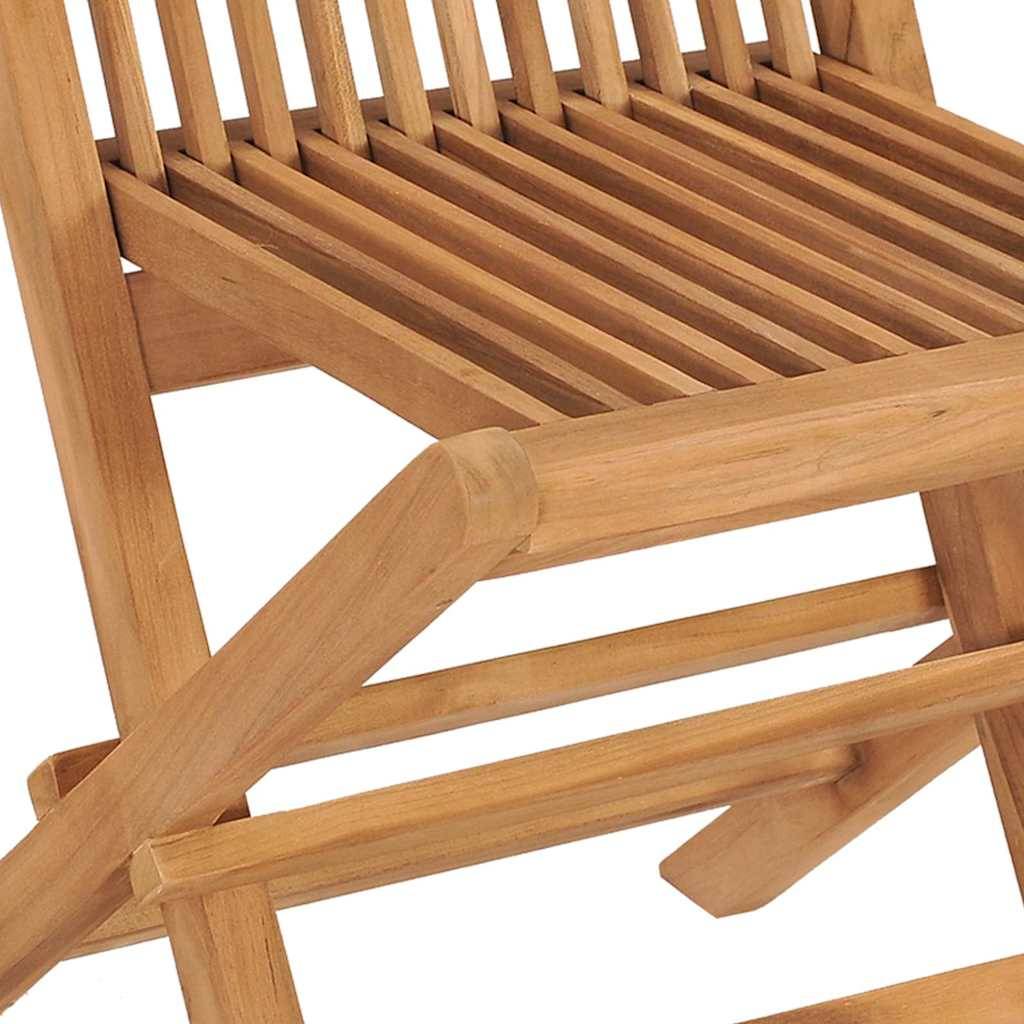Ensemble de jardin bois de teck marron 150 x 90 x 75 cm - PANGIVO - Image 8