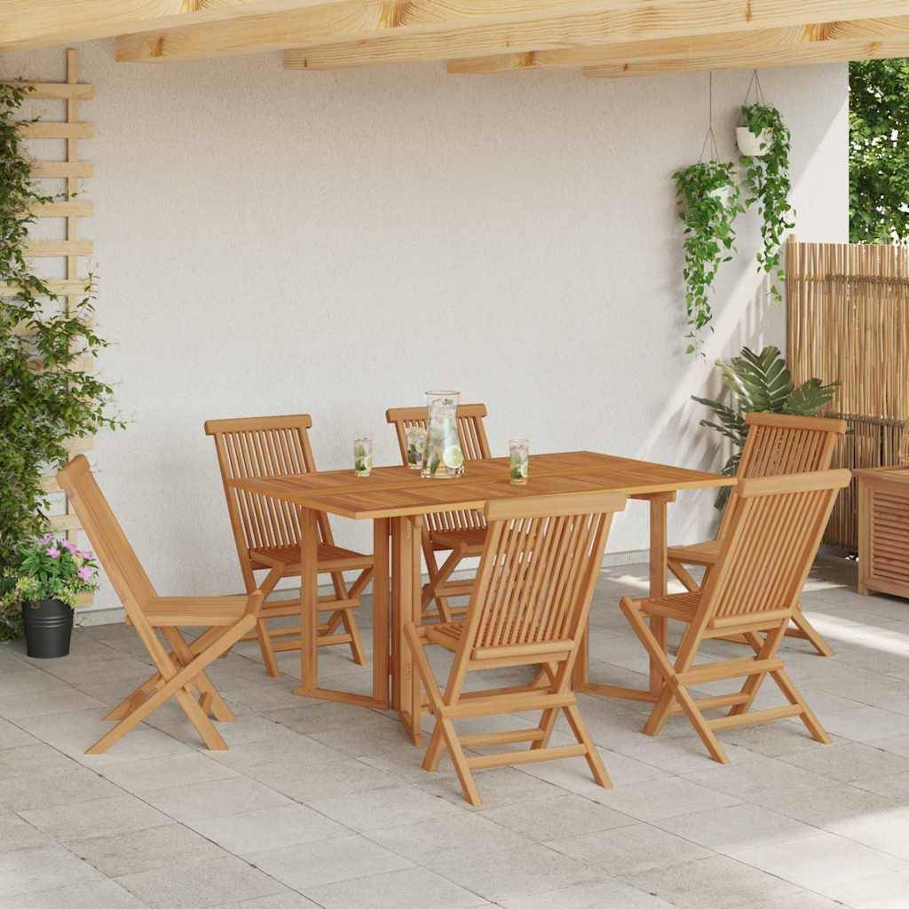 Ensemble de jardin bois de teck marron 150 x 90 x 75 cm - PANGIVO - Image 1