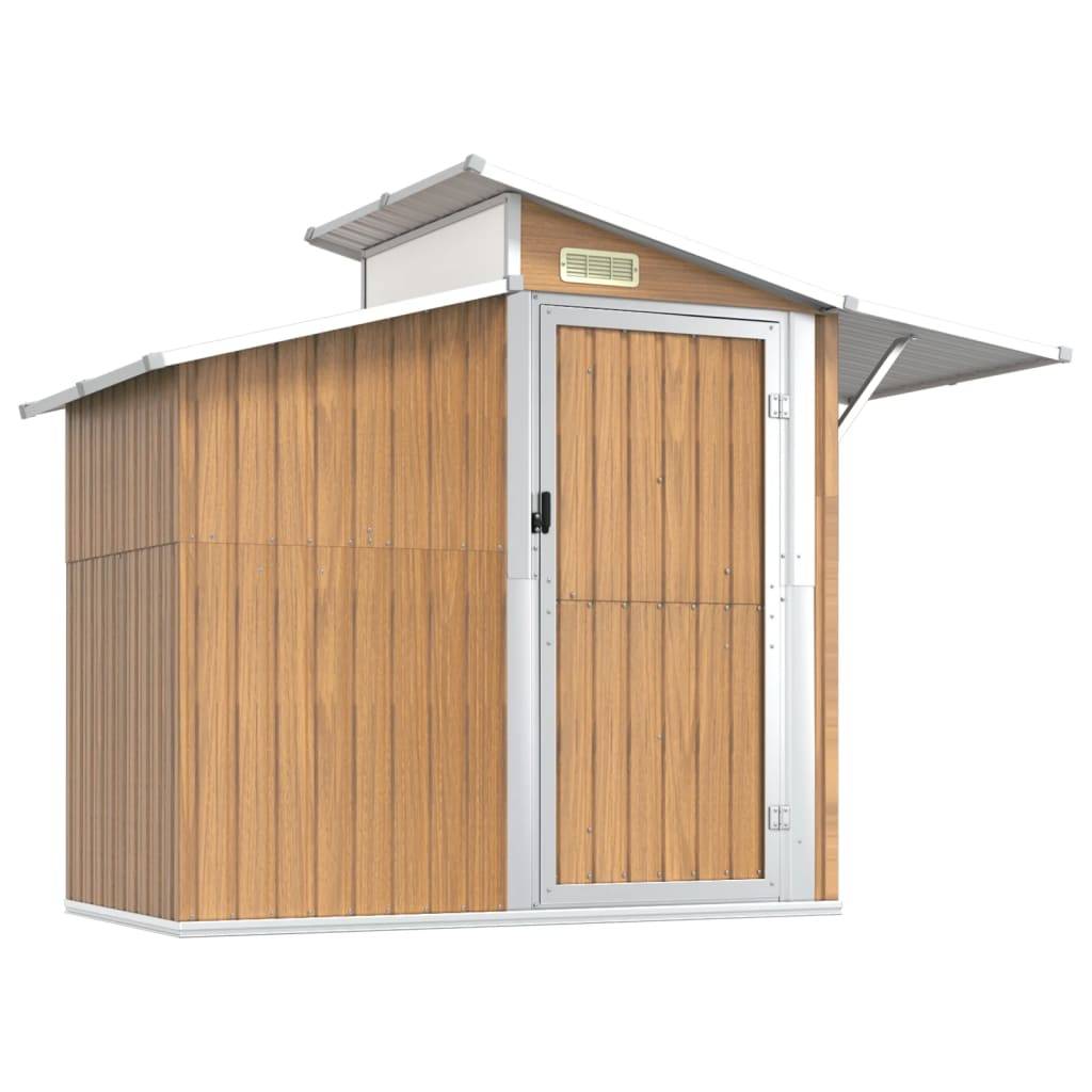 Vidaxl - Abri de jardin Marron 270x130x208,5 cm Métal galvanisé vidaXL 316245 - Image 2