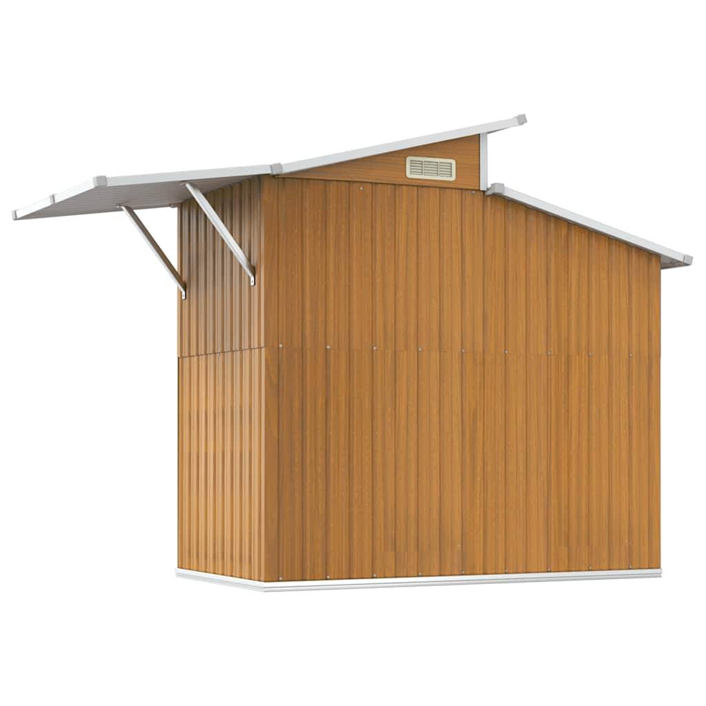 Vidaxl - Abri de jardin Marron 270x130x208,5 cm Métal galvanisé vidaXL 316245 - Image 7