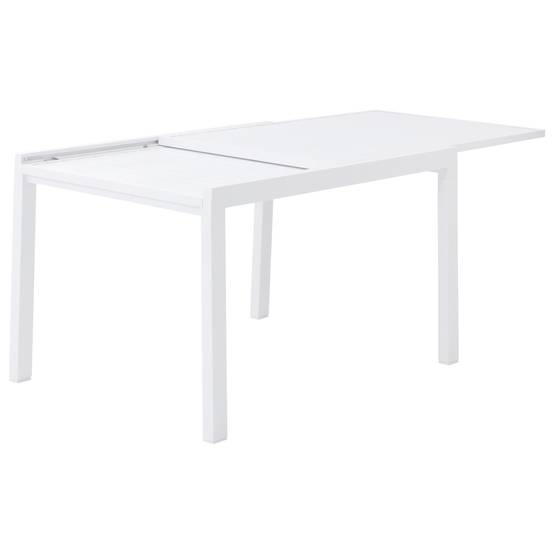 Happy Garden - Salon de jardin VENEZIA extensible 132/264 en aluminium blanc - 10 places - HAPPY GARDEN - Imagen 3