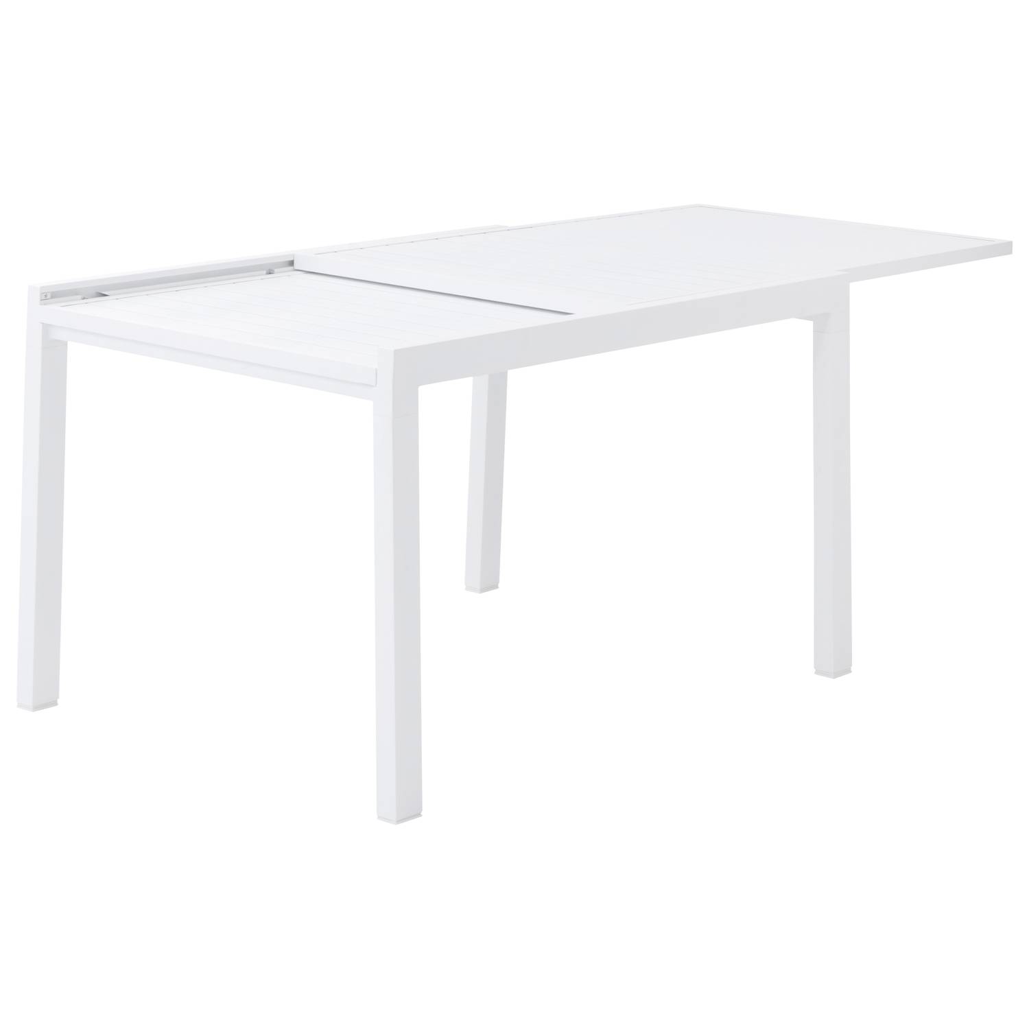 Happy Garden - Salon de jardin VENEZIA extensible 132/264 en aluminium blanc - 10 places - HAPPY GARDEN - Imagen 3