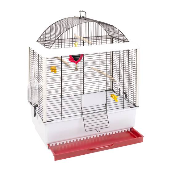 Ferplast - Cage pour Canaris et Autres Petits Oiseaux Exotiques PALLADIO 3, Toit Panoramique, livrée avec Accessoires - Image 3