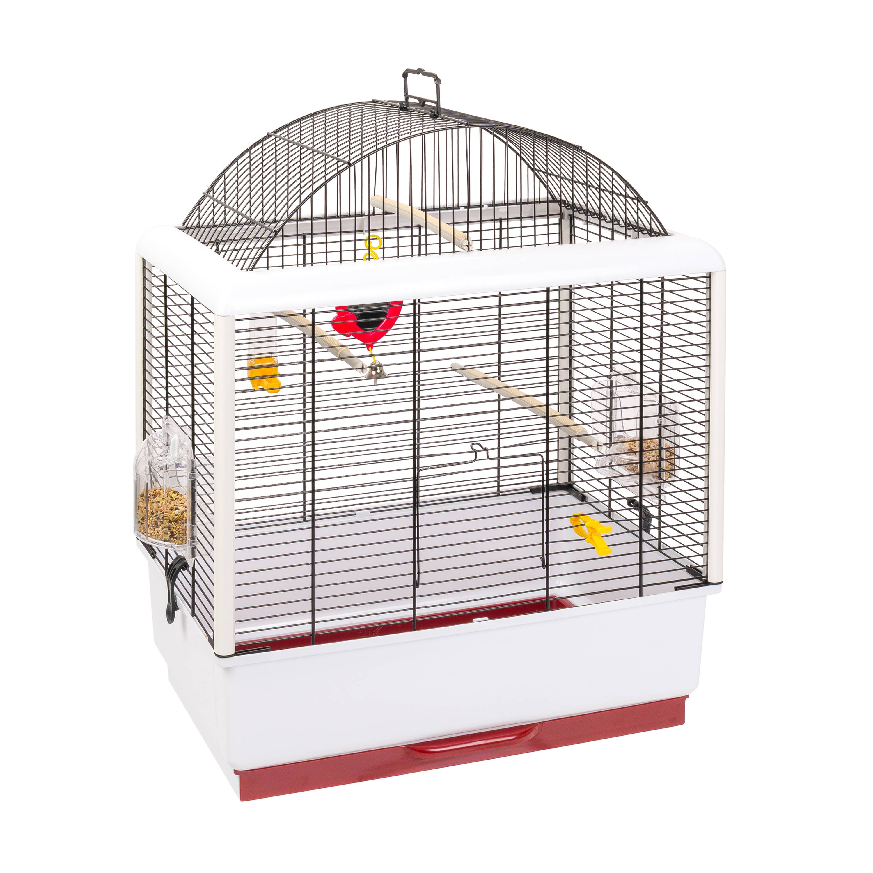 Ferplast - Cage pour Canaris et Autres Petits Oiseaux Exotiques PALLADIO 3, Toit Panoramique, livrée avec Accessoires - Image 1